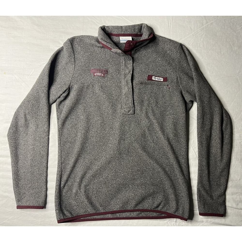 Columbia PFG Pullover Men's Size Medium Mississippi State Bulldogs Harborside